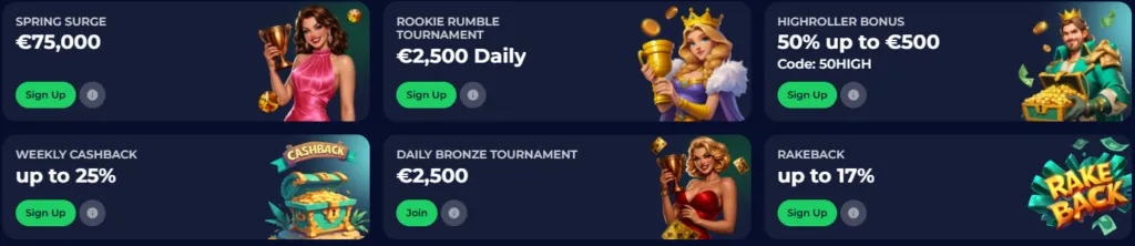 Bonuses and Promotions